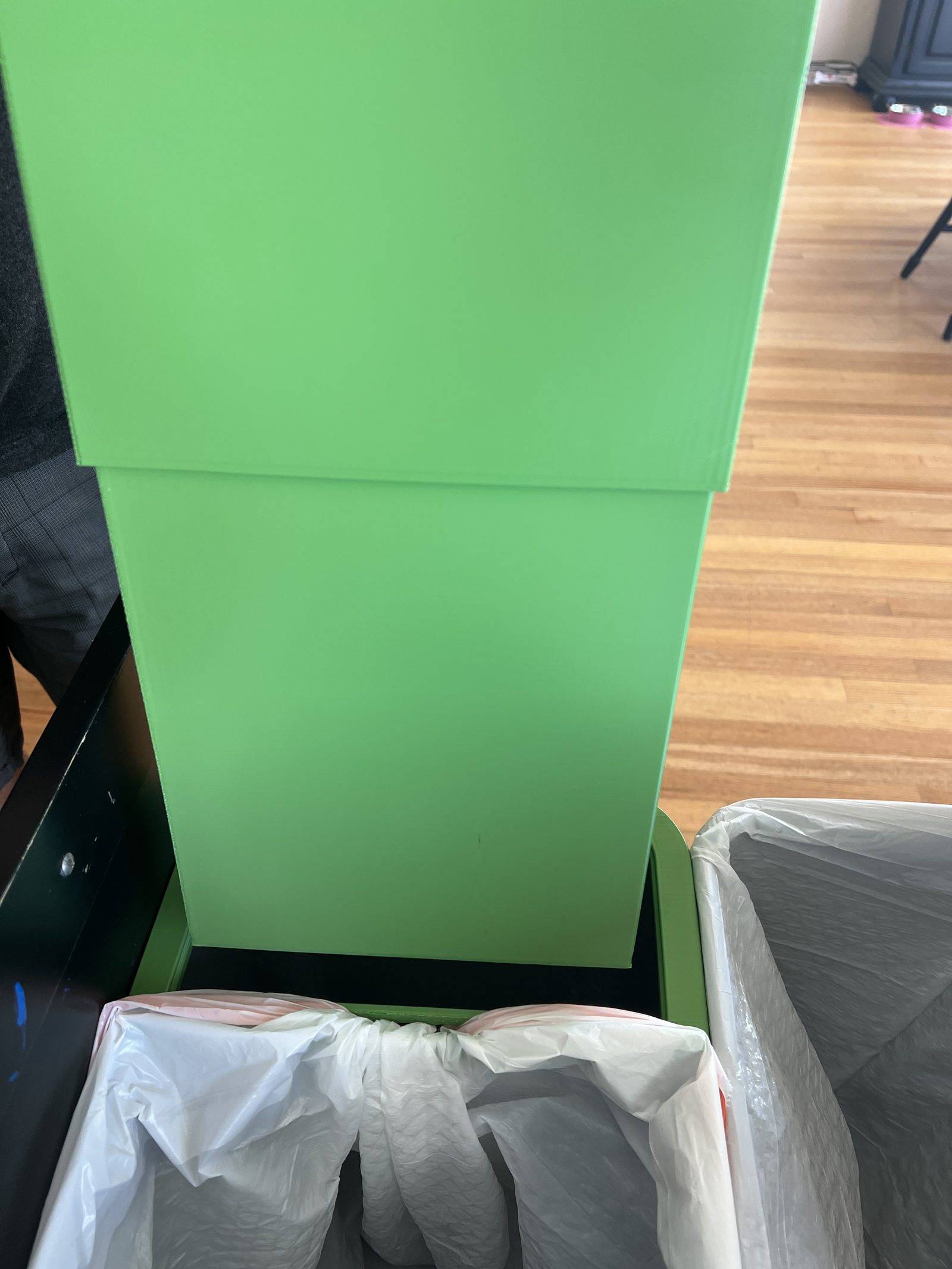 CompostFit bin fully expanded showing the two telescoping pieces